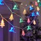 thumbnail image 1 of 3m 20 luces Fawn + árbol de Navidad (color) Luz de ambiente de camping al aire libre Luz de jardín de patio LED (modelo enchufable de 3m 20 lámparas),, 1 of 5