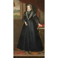 thumbnail image 2 of Anonymous 12x18 Black Ornate Wood Framed Double Matted Museum Art Print Titled - Portrait of Margherita Di Valois (18th Century), 2 of 5
