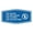 Blue, variant on Fancy No Sales, No Religion, No Flyers, No Soliciting Sign (Black /Gold) - Small