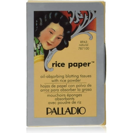 Palladio Rice Paper Natural Blotting Tissues 40 (Best Oil Blotting Paper)