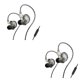 thumbnail image 3 of Seitruly Auriculares con cable Auriculares dinámicos de 3,5 mm Auriculares para correr Teléfono inteligente Auriculares manos libres Oficina Conducción Gris con micrófono 2piezas, 3 of 5