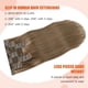 thumbnail image 2 of Extensiones de pelo UGOTRAYS, color marrón ceniza, 20 pulgadas, 70 g, Remy Hai, 2 of 3