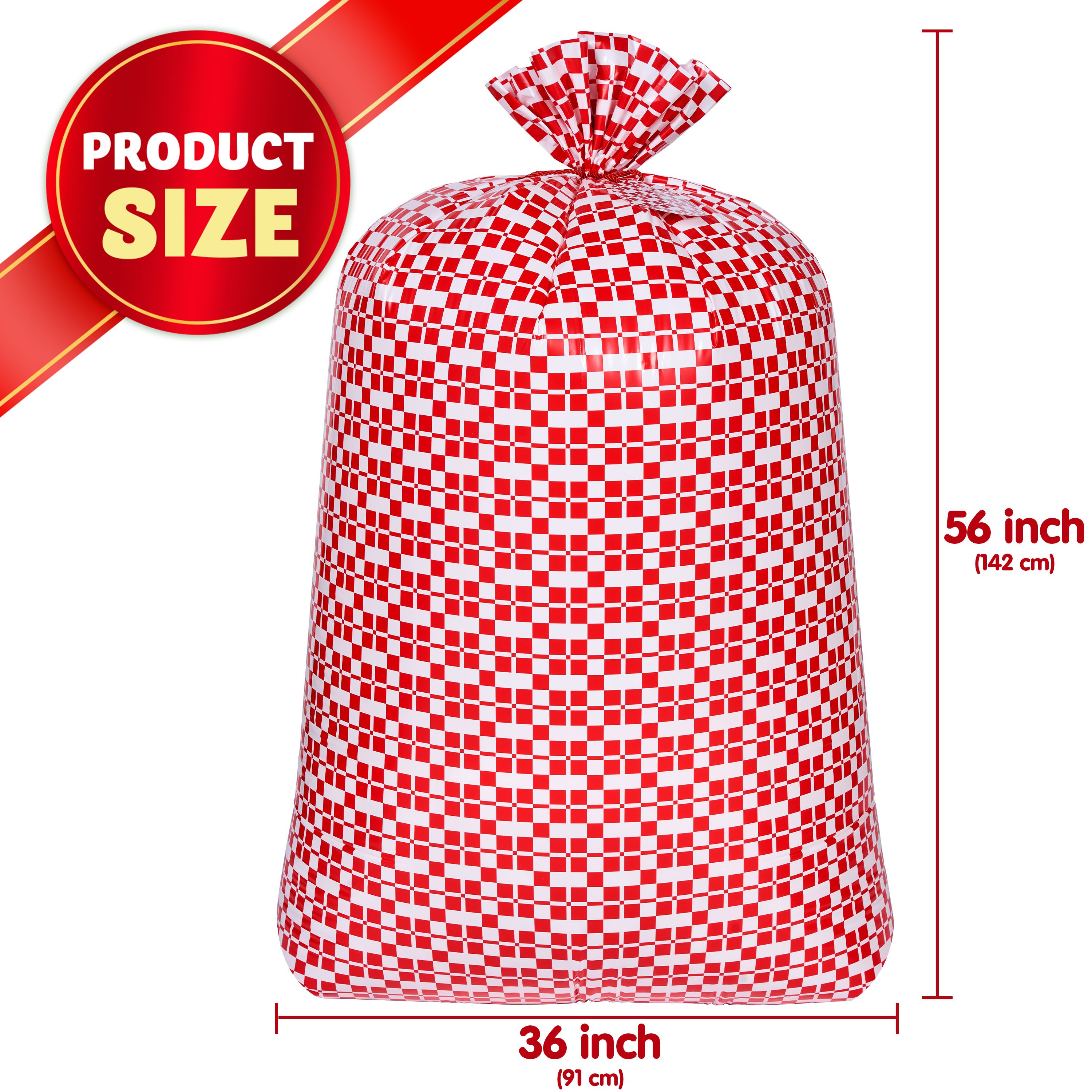 Joyfy 3-Piece Jumbo Christmas Gift Bags 56" x 36" photo 3