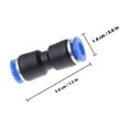 thumbnail image 4 of GAXIRE 5-Pack Plastic Air Hose Couplers in Assorted Colors for Garden, Greenhouse, Irrigation & Air Compressor Use, 4 of 5
