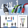 thumbnail image 3 of Cable de carga Firsting Dual Type-C 4 en 1 [paquete de 1, 1,5 m], 3 of 9