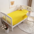 thumbnail image 6 of Lorviah 2 Pack Fitted Crib Sheet, 28"x 52" Ultra Soft Microfiber Crib Sheet for Boys & Girls, Yellow, 6 of 6