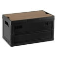 thumbnail image 1 of Bolsa organizadora para maletero de coche, contenedor plegable para acampar al aire libre con caja de madera negro 55L, 1 of 9