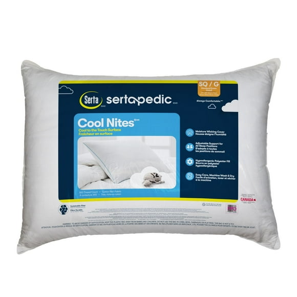 Serta Cool Nites Pillow, Sleep better with cool comfort!