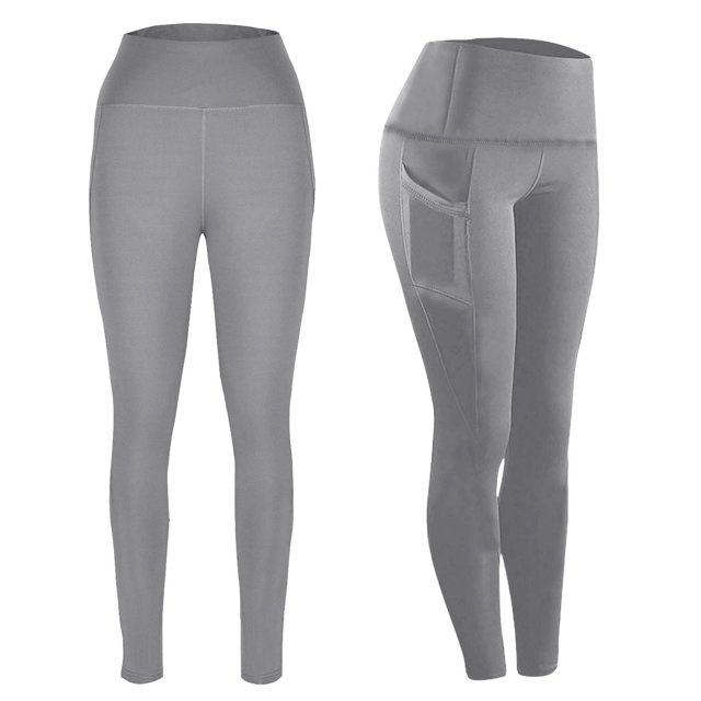 High Waisted Leggings For Women Plus Size Trouser Style Yoga Pants Full Length Soft Workout Leggings With Pockets Leggings Pants Women Work Summer Leggings for Women Lightweight plus Size Leggings