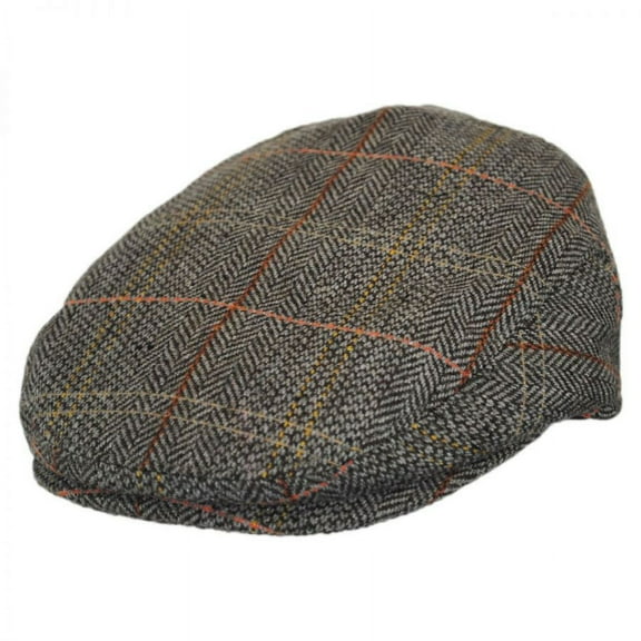Baby Tweed Wool Blend Ivy Cap - 42cm (3-6 M) - Brown/Gray
