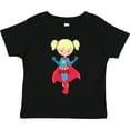 thumbnail image 3 of Inktastic Superhero Girl, Cute Girl, Blonde Hair, Red Cape Girls Toddler T-Shirt, 3 of 5