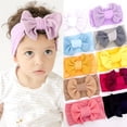 thumbnail image 3 of LNMQLPDBS Baby Girl Hair Accessories Infant Headbands Soft Hairbands Hair Bows for Newborn Toddlers Elastic Headwrap for Daily Wear Wedding Photoshoots, 3 of 5