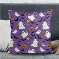 thumbnail image 2 of FOR U DESIGNS Ghost Bat Pumpkin Lantern Pattern 3 Pcs RV Dinette Cushion Covers Washable Camper Cushion Slipcover Stretch RV Seat Covers Pillow Case Halloween Decor for Travel Trailer Couch, 2 of 8