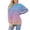 Light Blue, variant on Breezora Oversized Long Sleeve Crew Neck Sweatshirt for Women Fall Layering Top Soft Lightweight Fabric Casual Streetwear Loungewear L Size Blue