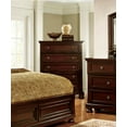 thumbnail image 3 of Violeta Transitional Wooden 5-Drawer Chest, Dark Cherry, 3 of 6