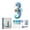 C, variant on WEEEANT Mythical Ocean Series Dolphin DIY Bead Kit 3D Jumping Blue Dolphin Embroidery Set with Wave Base and Sparkling Gemstone Embellishments