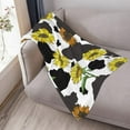 thumbnail image 5 of Sunflower Cute Floral Blanket, Soft Blankets Flannel Bed Throw Cozy Lightweight Plush Gifts for Women Men Boys Girls Sofa Couch Bedroom Warm All Season, Home Decor, Small 50"x40", 5 of 6