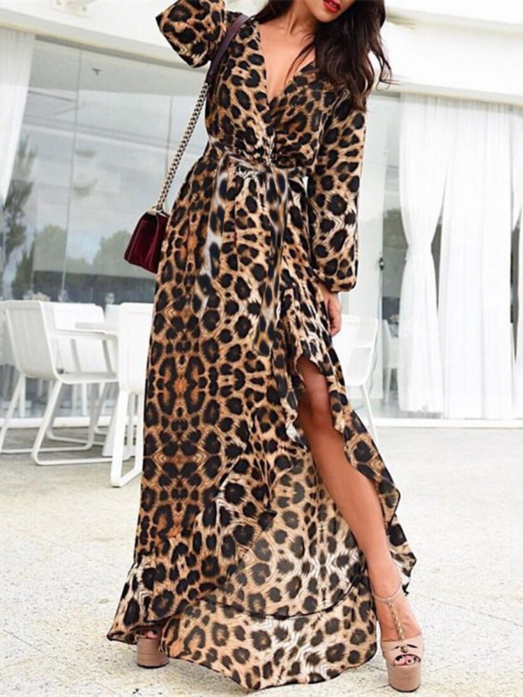 cheetah print dress walmart
