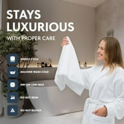 White Classic Hotel Collection Luxury Soft Cotton Hand Towels, White, 16 x 30, 6 Pack
