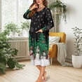 thumbnail image 5 of Yuyamidu Snowman Long Sleeve Bathrobe for Women Size XL Xmas Tree Zipper Front Robe Christmas Bath Spa Robes Female Mid-Calf Length Bath Gown Soft Dressing Gown, 5 of 7