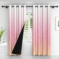 thumbnail image 4 of Lfeey Blackout Curtains for Living Room/Bedroom, Room Darkening Grommet Drapes, Light Pink, 42x72 inches, Set of 2, 4 of 6
