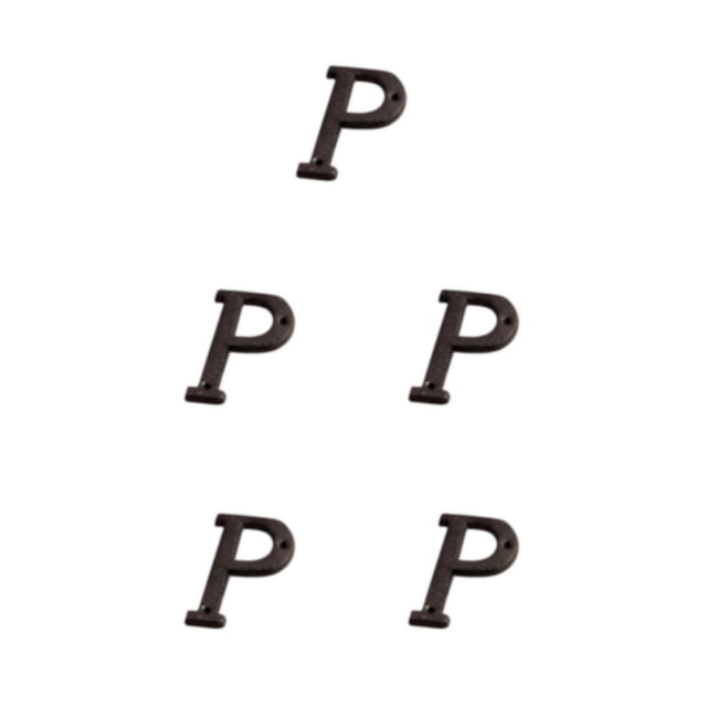 Letras de metal negro Billuyoard para puertas Fácil de instalar decoración efectiva