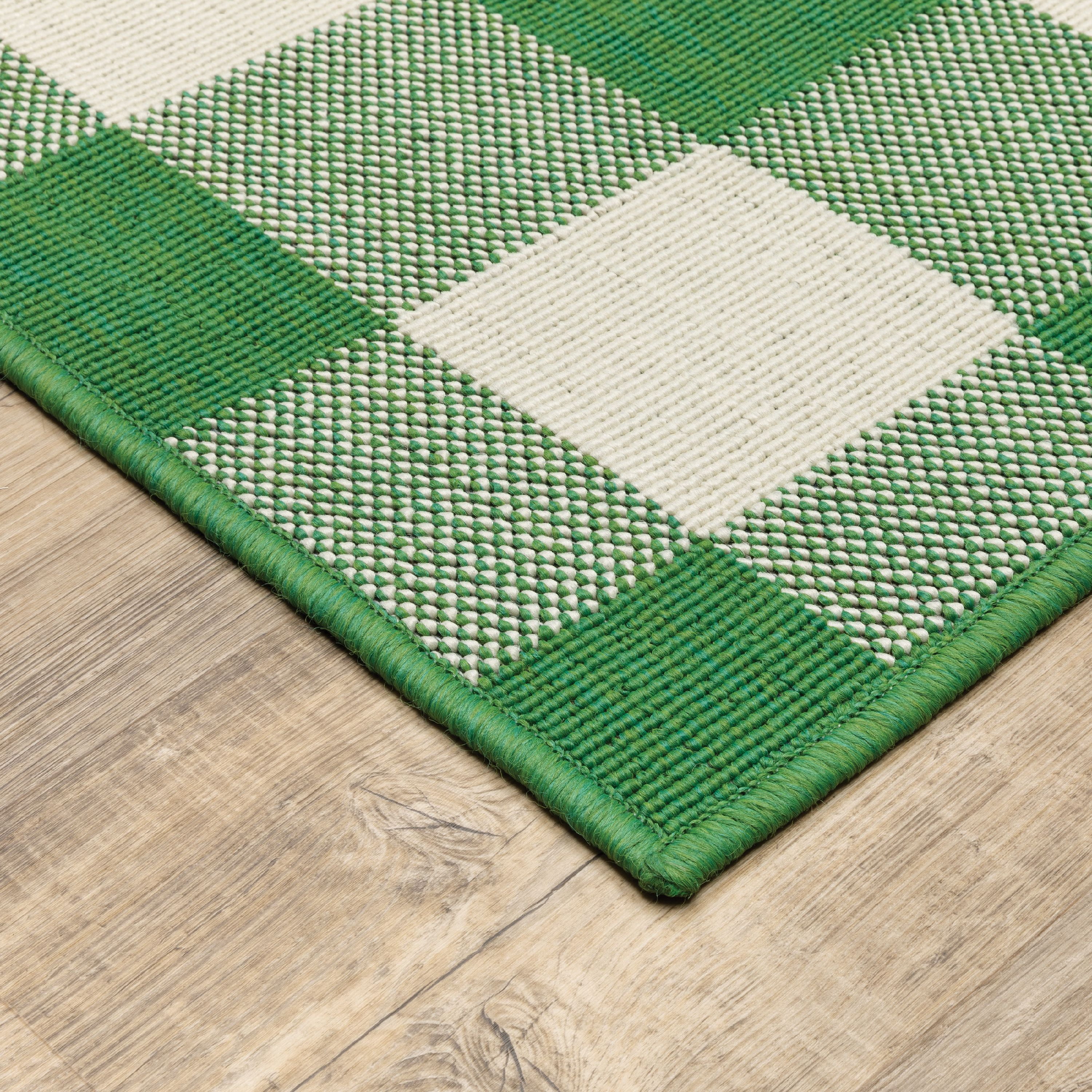Avalon Home Mackinaw Gingham Check Indoor/Outdoor Area Rug