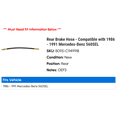 thumbnail image 2 of Rear Brake Hose - Compatible with 1986 - 1991 Mercedes-Benz 560SEL 1987 1988 1989 1990, 2 of 2