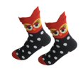 thumbnail image 1 of Calcetines Salvador Ropa de Mujer Pierna Dibujos Animados 3D Estampado Rojo, 1 of 10