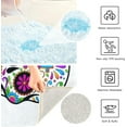 thumbnail image 6 of Dreamtimes Dia De Muertos Mexican Sugar Skull Day of The Dead Bath Mat for Bathroom Shower U Shape Toilet Rugs Contour Carpet Set, Fluffy Absorbent & Machine Washable, 2 Piece, 6 of 6