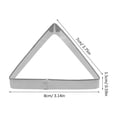 thumbnail image 6 of BRIGHTFUFU 5-Piece Stainless Steel Triangle Biscuit Cutters for Baking, Pancakes, Sweets, and Home Kitchen Embossing Molds -, 6 of 8