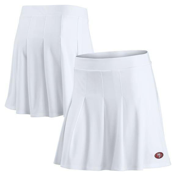 Women's Fanatics White San Francisco 49ers Primary Logo Tennis Skort