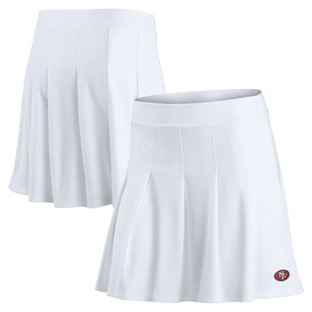 Women s Fanatics White San Francisco 49ers Primary Logo Tennis Skort