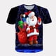 thumbnail image 1 of Camiseta de manga corta con cuello redondo para hombre y mujer, camisa informal con estampado 3D de Hip Hop, tendencia festiva de Carnaval y Navidad, Feliz Año Nuevo, 1 of 4