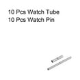 thumbnail image 3 of Uxcell 10Pack Watch Strap Tubes Pins, 1.1mm Tube Dia, 9mm Pin Length Stainless Steel, 3 of 5