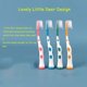 thumbnail image 2 of paquetes de cepillos de dientes para niños, cepillo de dientes extrasuave y encantador para niños de 2 a 8 años (rosa, naranja, azul y verde), 2 of 8