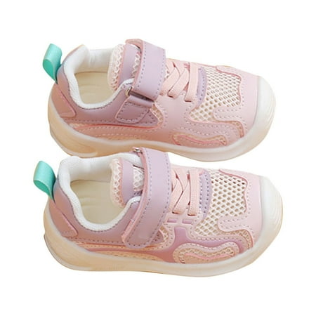 

Sopiago Baby Girls Boys Canvas Sneakers First Walkers Canvas Denim Shoes Breathable Mesh Walking Shoes Toddler Sandals Boys Red 6-9 Months