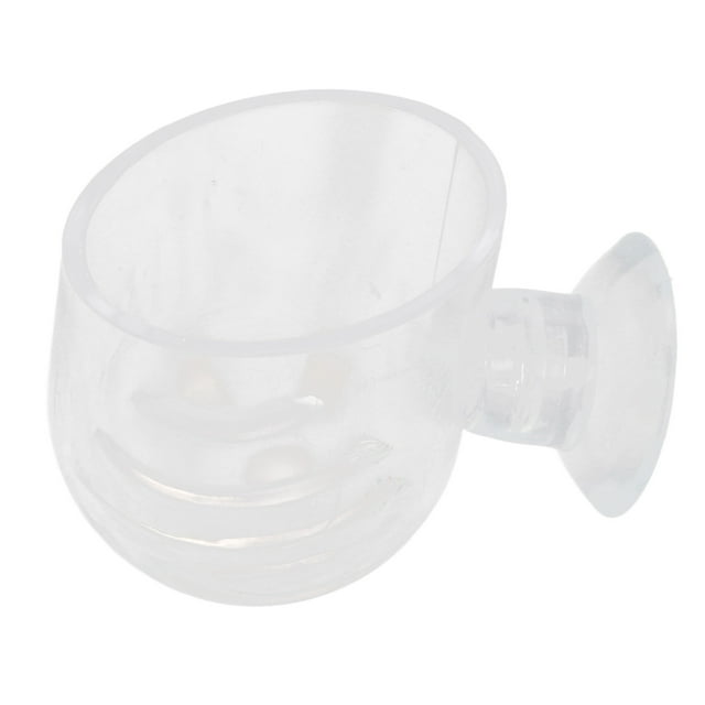 Comedero para lombrices rojas de acuario, transparente, de cono pequeño, para pecera, para camarones de salmuera y gusanos de sangre.
