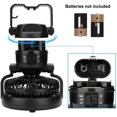thumbnail image 5 of Linterna de camping LED portátil con ventilador de techo - Ventilador de camping con linterna LED, ventilador de tienda portátil recargable de 18 LED, 5 of 5