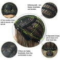 thumbnail image 6 of MORICA Curly Bob Wig with Bangs 12 inch Short Wavy Grey Blonde Wigs for Women Bang Wig Synthetic Wigs with Bangs, 6 of 8