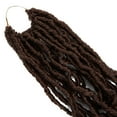 thumbnail image 4 of 18Inch 1Pack Synthetic Faux Locs for Nu Soft Locs Crochet Hair Extended Natural Locs Crochet Braids Pre Looped Synthetic Hair for Women 21 Roots Curly Wavy Hair Extensions, 4 of 5