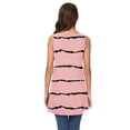 thumbnail image 3 of Anygrew Womens Summer Casual T-Shirt V-Neck Sleeveless Tunic Tops for Leggings Loose Blouse Shirt, 3 of 8