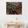 thumbnail image 2 of Nawypu Black Midi Hellfire Canvas Poster Decorative Painting Wall Art Living Room Posters Bedroom Painting, 2 of 4