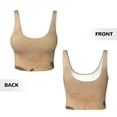thumbnail image 5 of Lsque Engraved Coffee On Kraft Paper Printed Women'S Sports Bra, Compression, Moisture Wicking, High-Impact Sports Bra For Women,Supportive sports bra-Small, 5 of 9