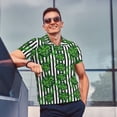 thumbnail image 4 of Fotbe Palm Greenery Camiseta Polo de Golf para Hombre con Estampado – Camisa Deportiva Transpirable con Cuello Abotonado-Medium, 4 of 6