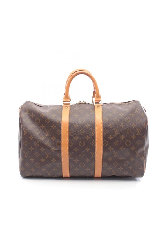 Pre-Owned Louis Vuitton Keepall 45 Boston Bag, Handbag, Coated Canvas and Leather, Monogram,...