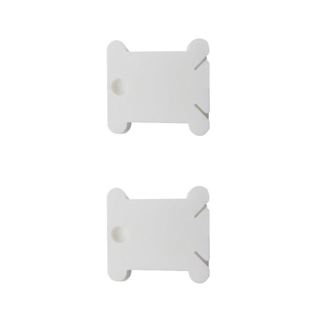 Moyic 120 Pieces/Set Bobbins Thread Card Embroidery Crafting DIY Holder Professional Board Organizer Accessory Cross-stitch Blanco 4 x 3.7 x 0.2 cm 2Conjunto