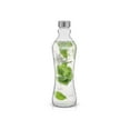 thumbnail image 3 of JoyJolt Spring Reusable Glass Water Bottles with Stainless Steel Screw Cap - Set of 2 - Clear, 3 of 10
