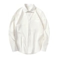 thumbnail image 2 of Seeotter Men's Casual Long Sleeve Solid Button Down Shirt Jacket Relaxed Fit Plus Size Comfortable Breathable Top, 2 of 7