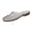 16#Black, variant on Clear Jelly Flats for Women Closed Toe Round Mesh Hollow Jellies Mesh Flats Sandals Slip On Jelly Slides Shoes Summer Beach Slippers Mules